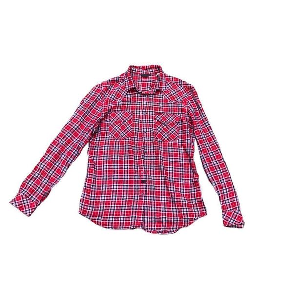 Vintage Diesel Jeans Flannel Button Up Shirt XL Red Pattern Shirt - Picture 4 of 10